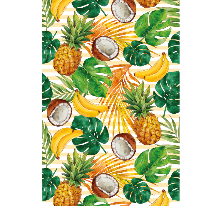 Coconuts and pineapples Modern blind - TenStickers
