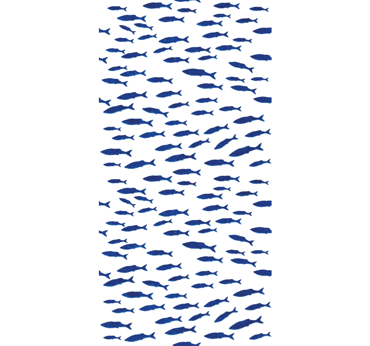 Swarming Fish Pattern animal roller blind - TenStickers