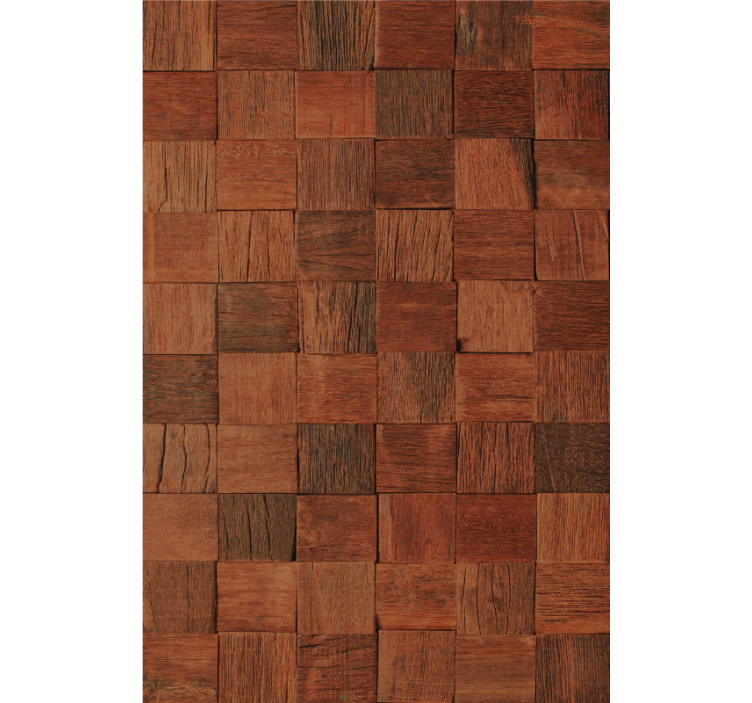 Squared wood panels texture and pattern roller blind - TenStickers