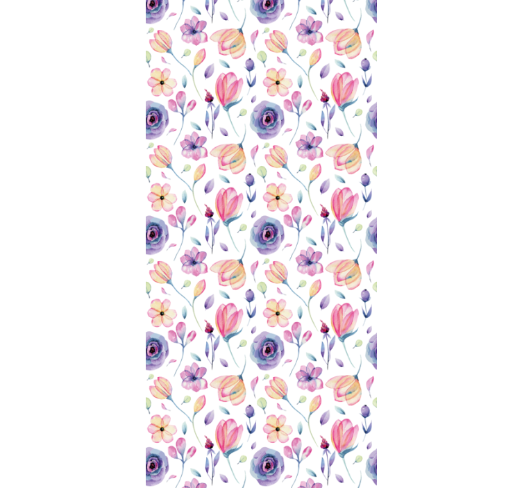 Floral Bouquet Design flowers and plants roller blind - TenStickers
