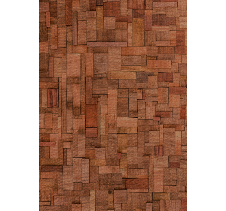 Wooden tile arrangement texture and pattern roller blind - TenStickers