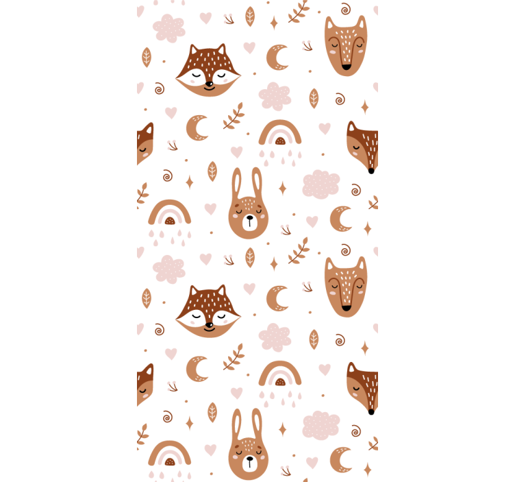 Woodland Creatures animal roller blind - TenStickers