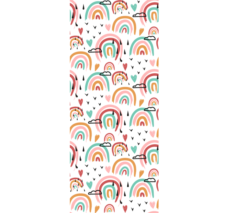 Vibrant rainbow motif children room roller blind - TenStickers