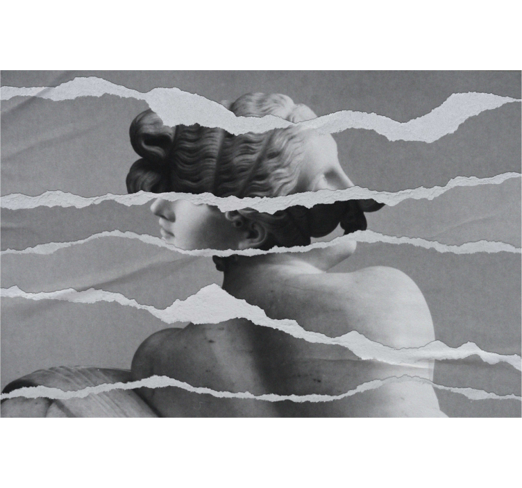 BUST SCULPTURE TRIBUTE art roller blind - TenStickers