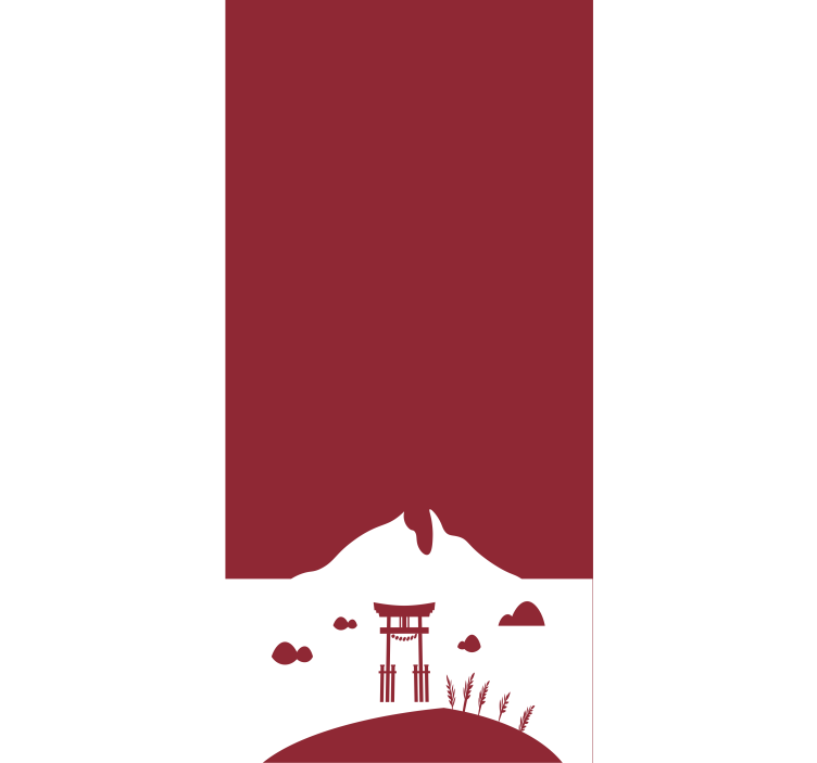 MOUNTAIN GATE SCENE roller blind - TenStickers