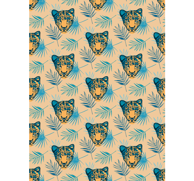 Leopard Head Pattern animal roller blind - TenStickers