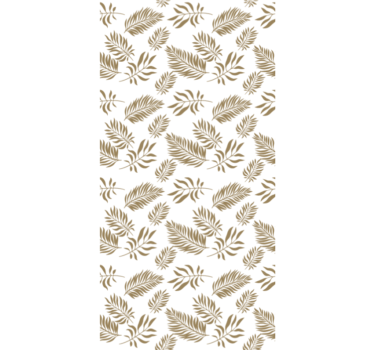 Graceful leaf motif flowers and plants roller blind - TenStickers