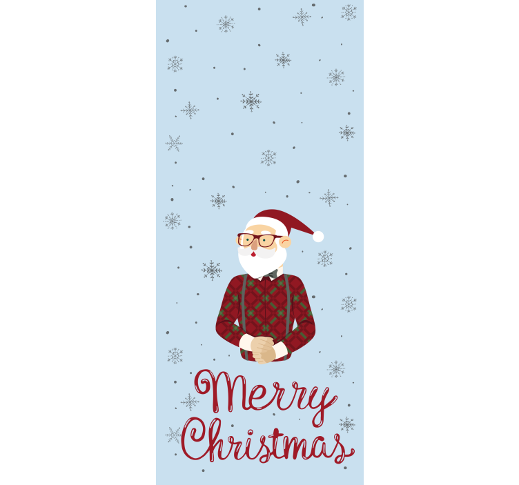Cheerful Greeting Santa roller blind - TenStickers