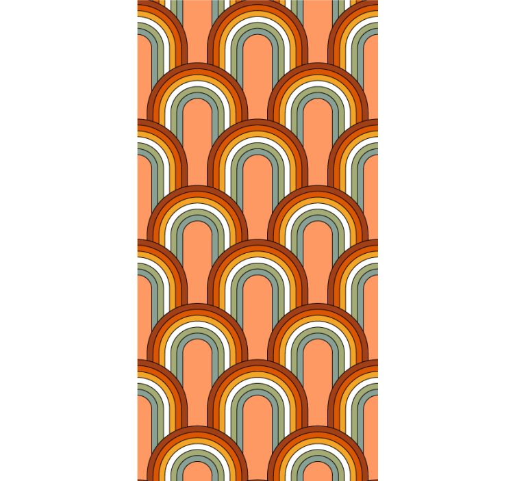 Rainbow like 70s' pattern Classic blind - TenStickers