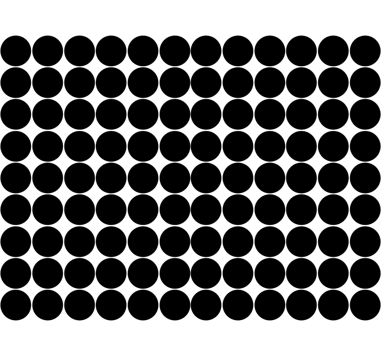 Monochrome circle pattern modern roller blind - TenStickers