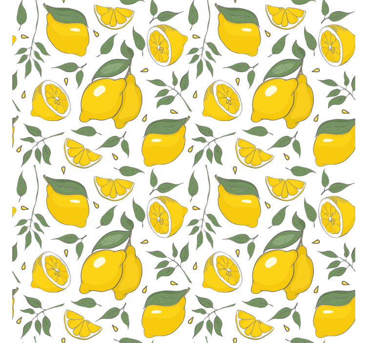 LEMONS AND SLICES fruit and vegetable roller blind - TenStickers