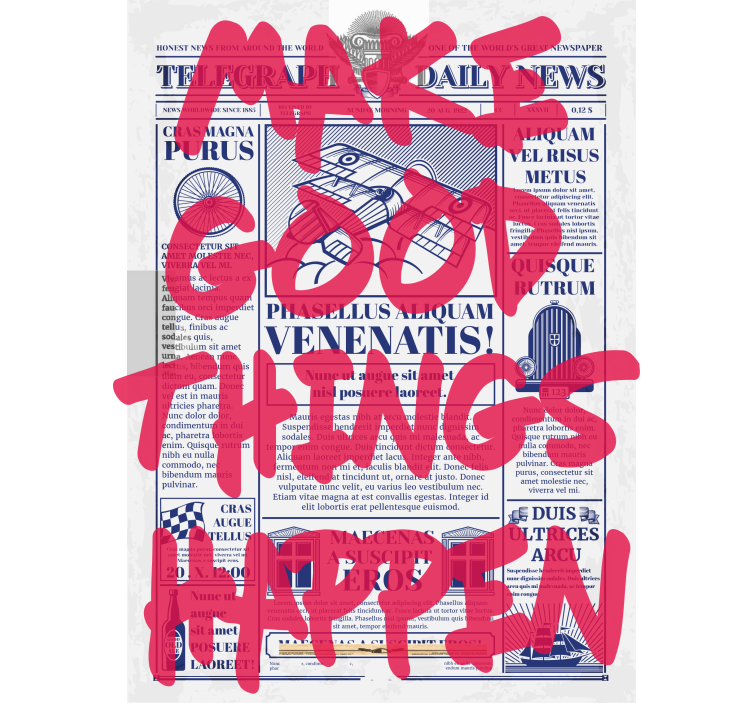 Good things happen text roller blind - TenStickers