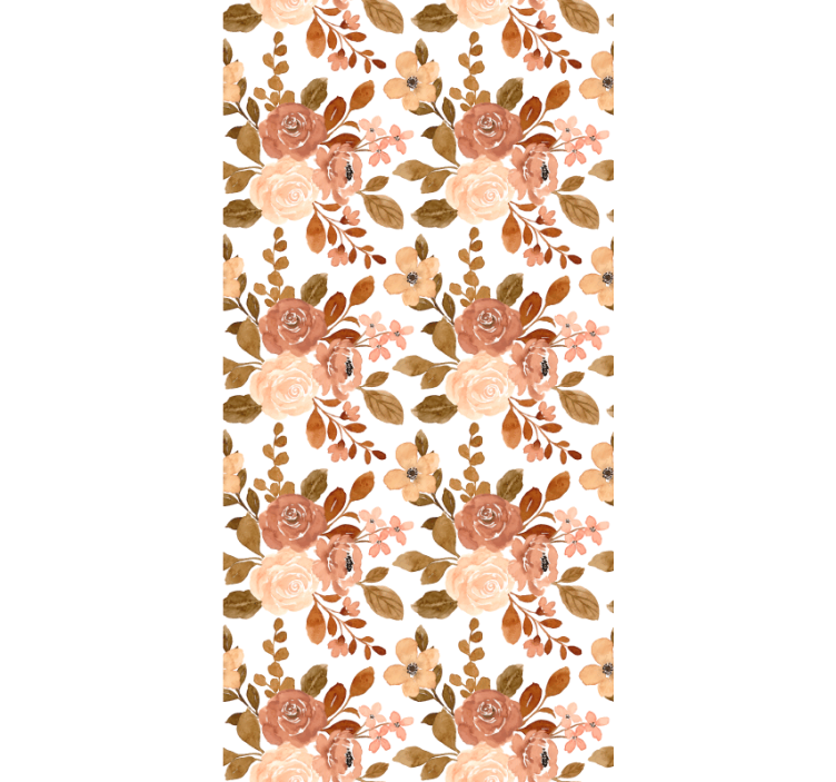 Elegant pink pastel flowers blind - TenStickers