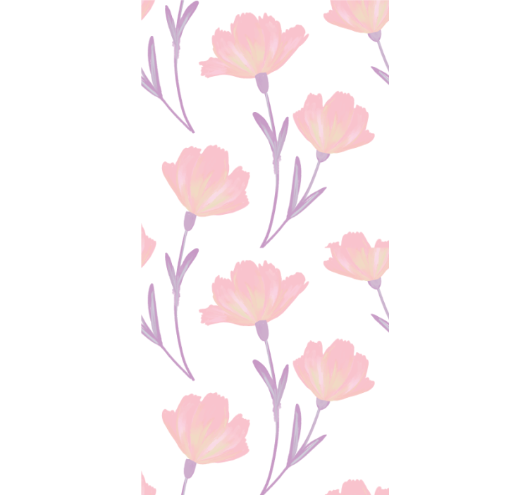 Soft Bloom Theme flower roller blind - TenStickers