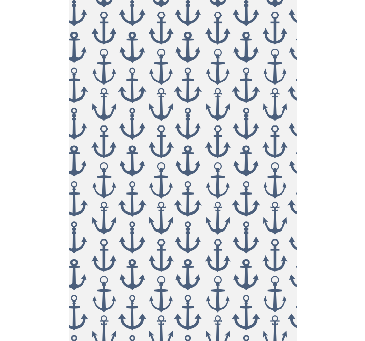 Nautical Anchor Pattern roller blind - TenStickers