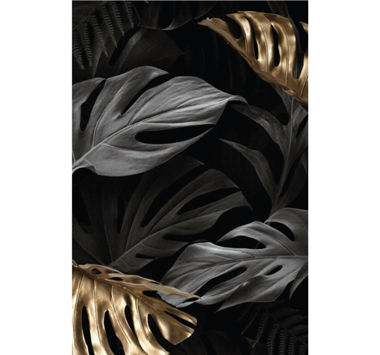 Big tropical leaves elegant roller blind - TenStickers