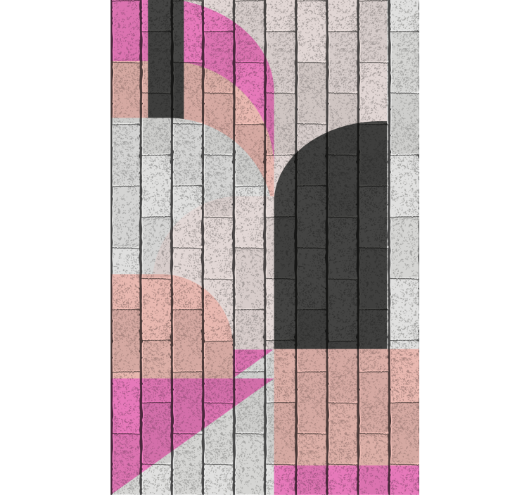 Geometric Architecture Pattern modern roller blind - TenStickers