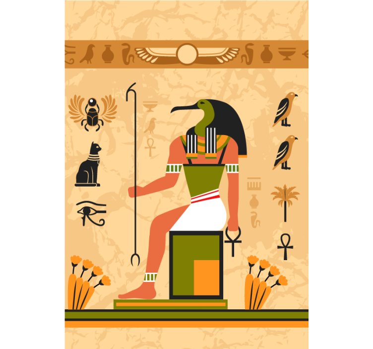 Ancient egyptian deity original roller blind - TenStickers