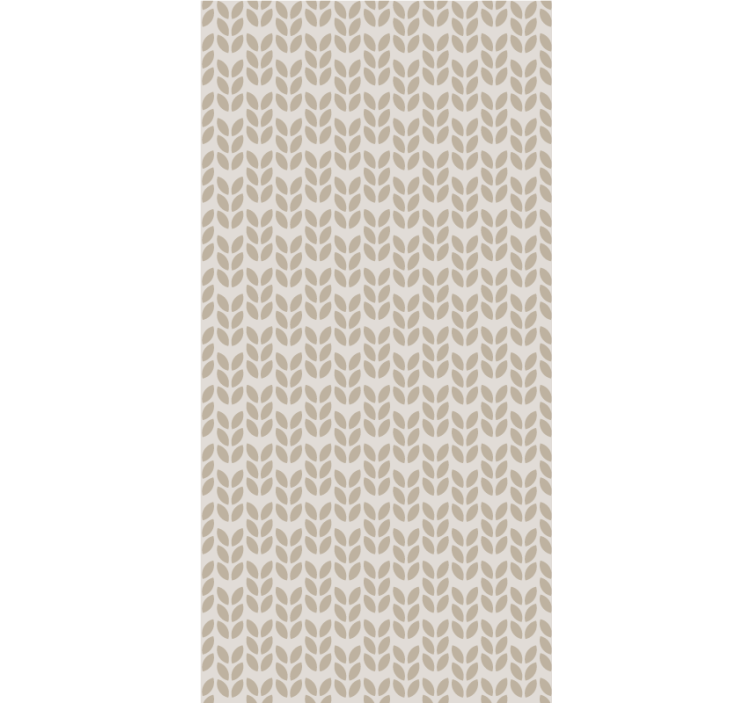 Flowers and plants roller blind leaf pattern design - TenStickers