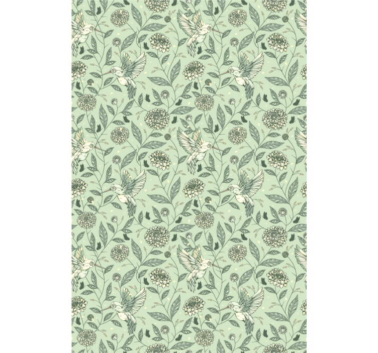 Charming Floral Design flowers and plants roller blind - TenStickers