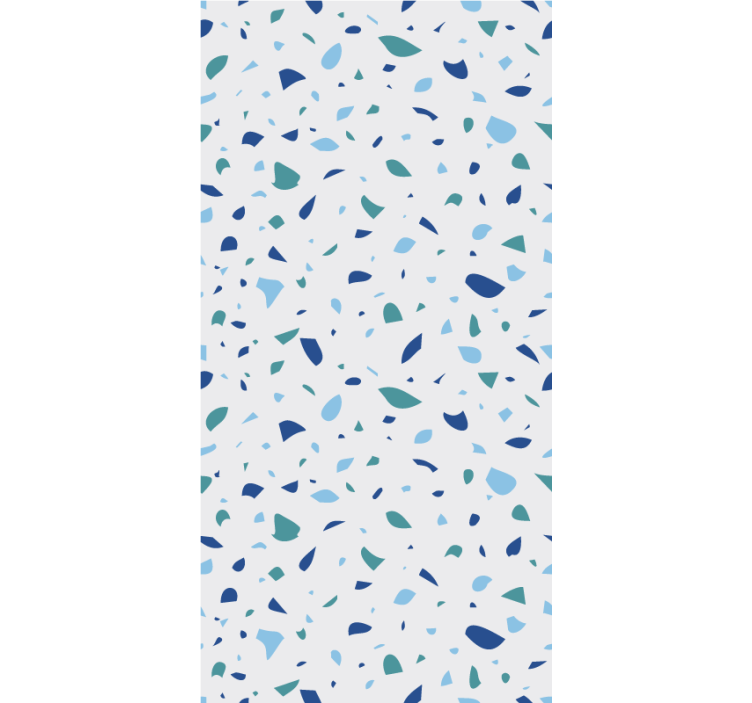 Blue terrazzo effect texture and pattern roller blind - TenStickers