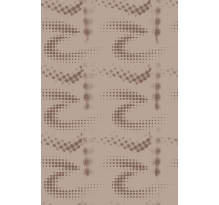 Brown curved patterned texture and pattern roller blind - TenStickers