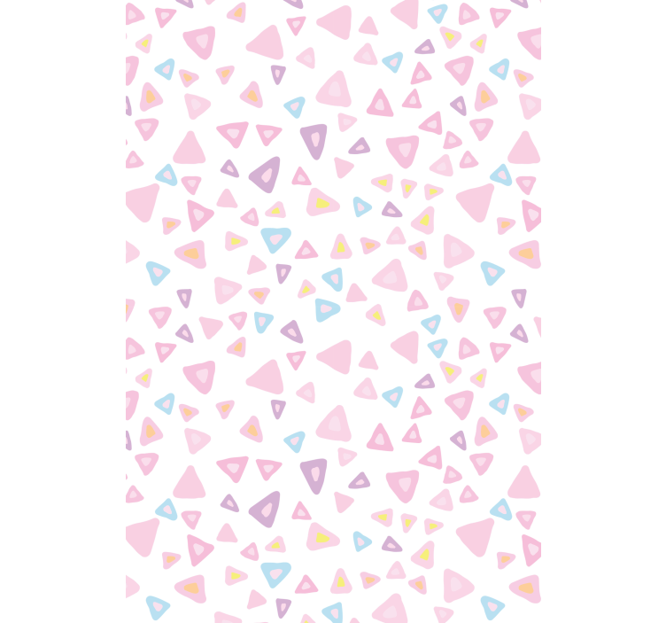 Pink triangle patterns children room roller blind - TenStickers