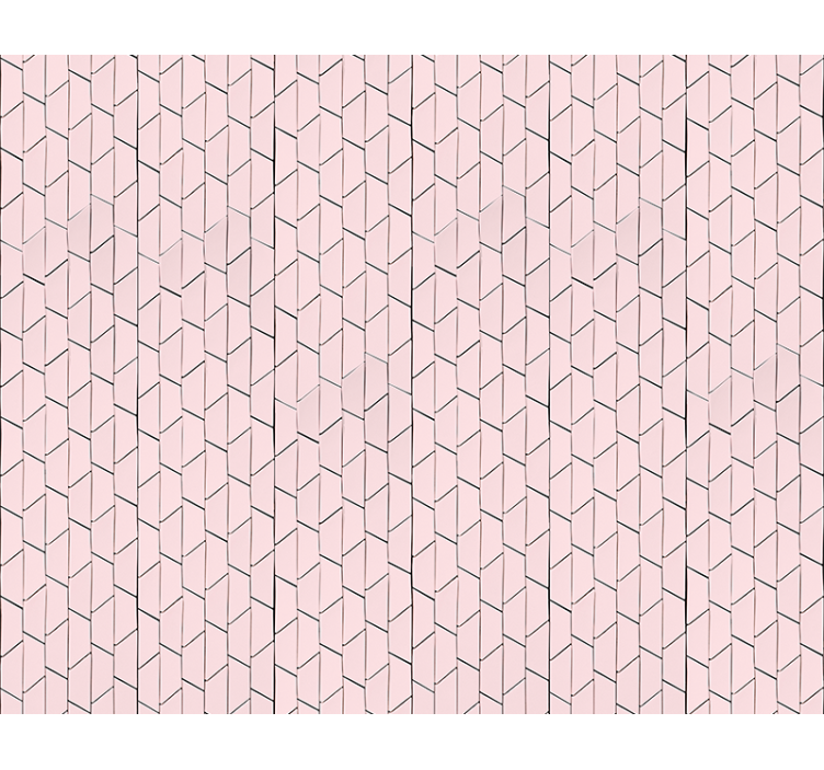 Texture and pattern roller blind in pink geometric design - TenStickers