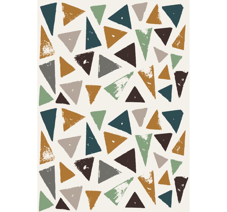 Geometric triangle motif master bedroom roller blind - TenStickers