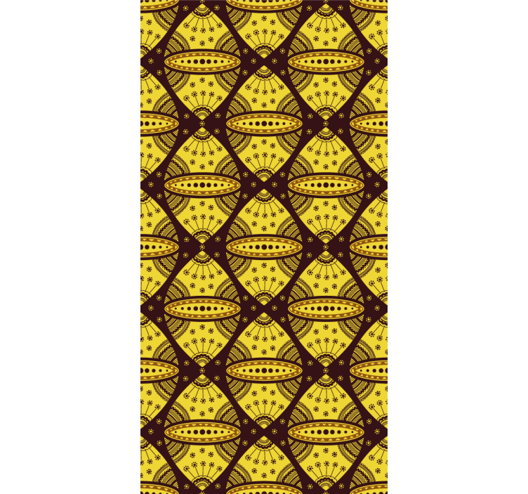 Geometric pattern fusion texture and pattern roller blind - TenStickers