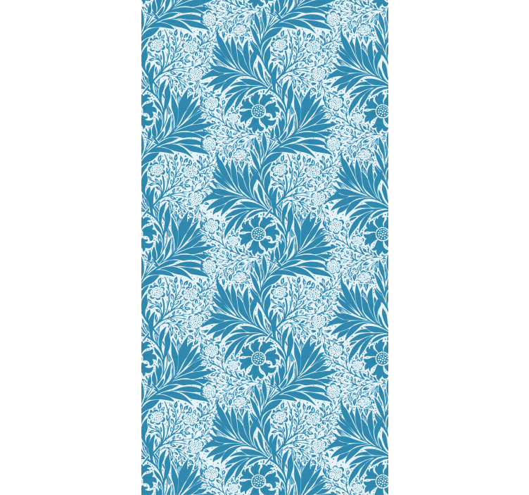 Complex Botanical Motif flower roller blind - TenStickers