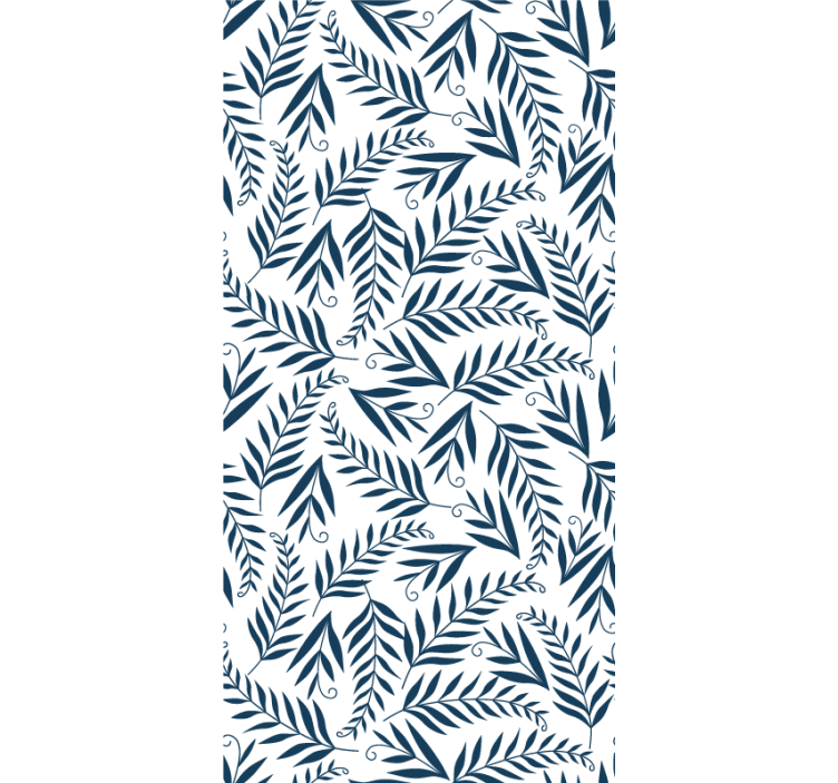 Foliage Botanical Motif flowers and plants roller blind - TenStickers