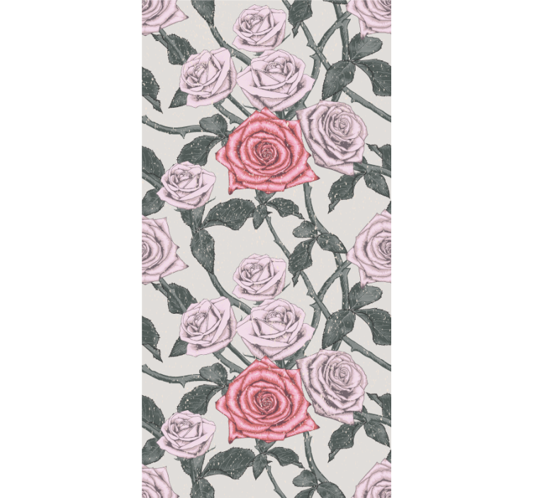 Elegant Rose Arrangement flowers and plants roller blind - TenStickers