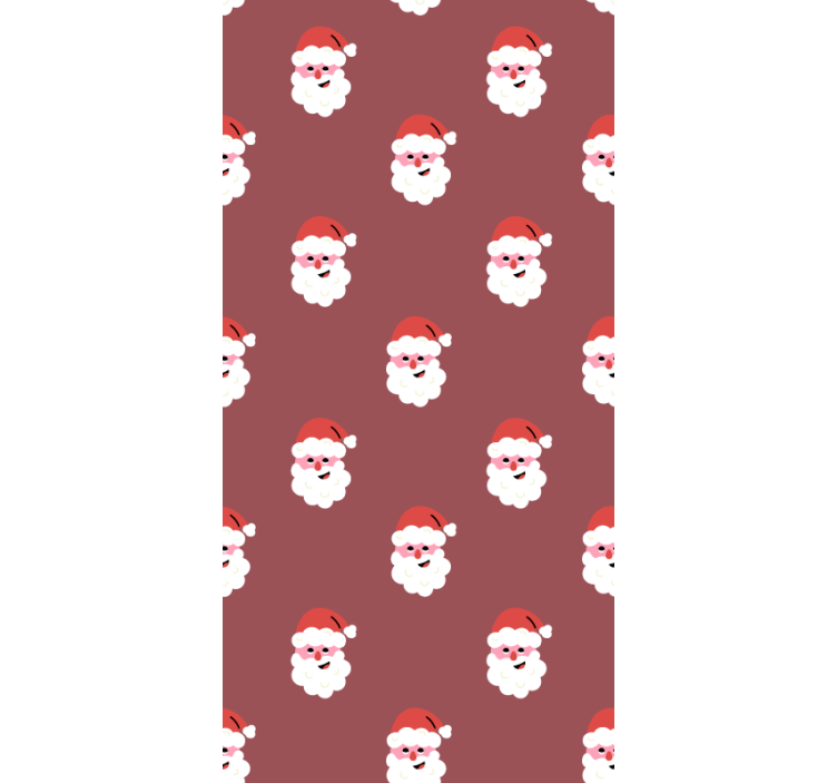 Santa Faces Pattern movie roller blind - TenStickers