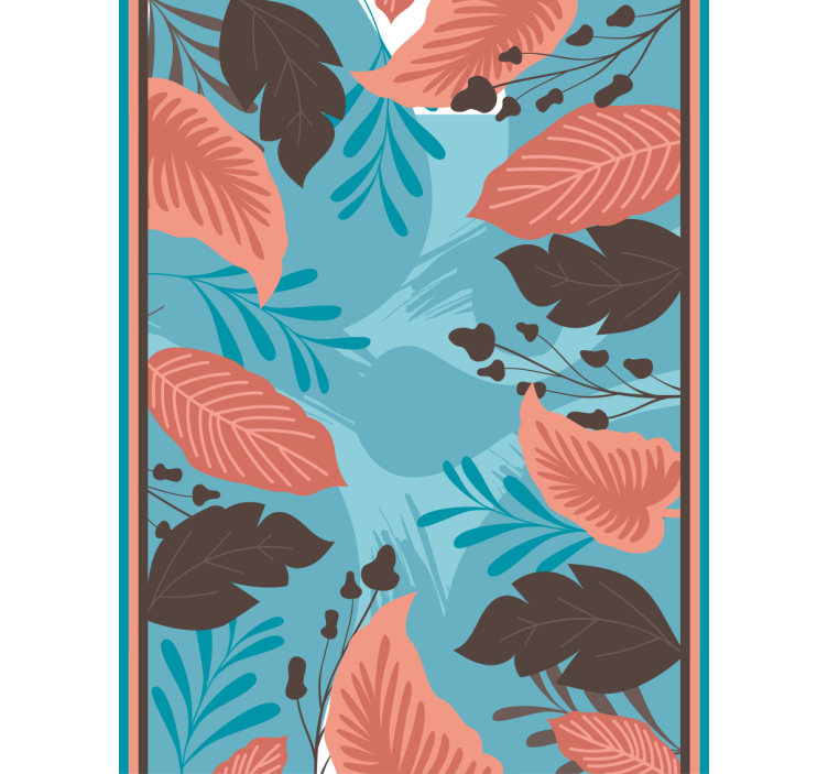 Leafy Floral Arrangement flowers and plants roller blind - TenStickers