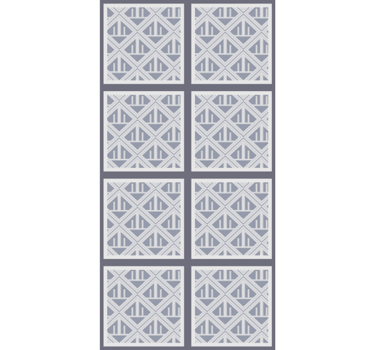 Geometric Patterned Sections modern roller blind - TenStickers