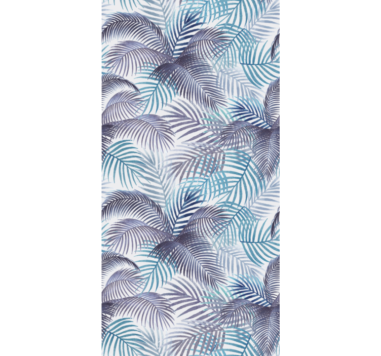 Tropical Leaf Theme flowers and plants roller blind - TenStickers