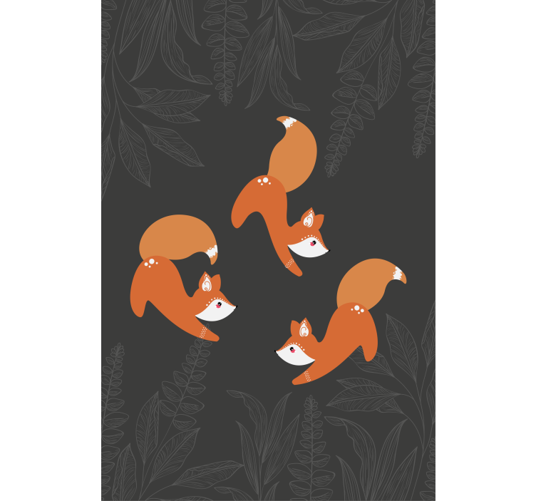 Charming Fox Pattern animal roller blind - TenStickers