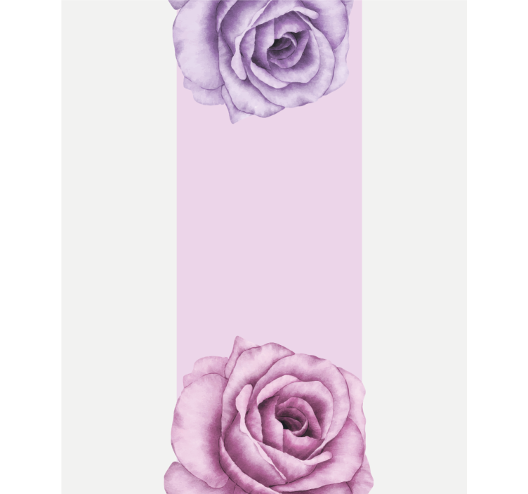 Purple Rose Accent flowers and plants roller blind - TenStickers