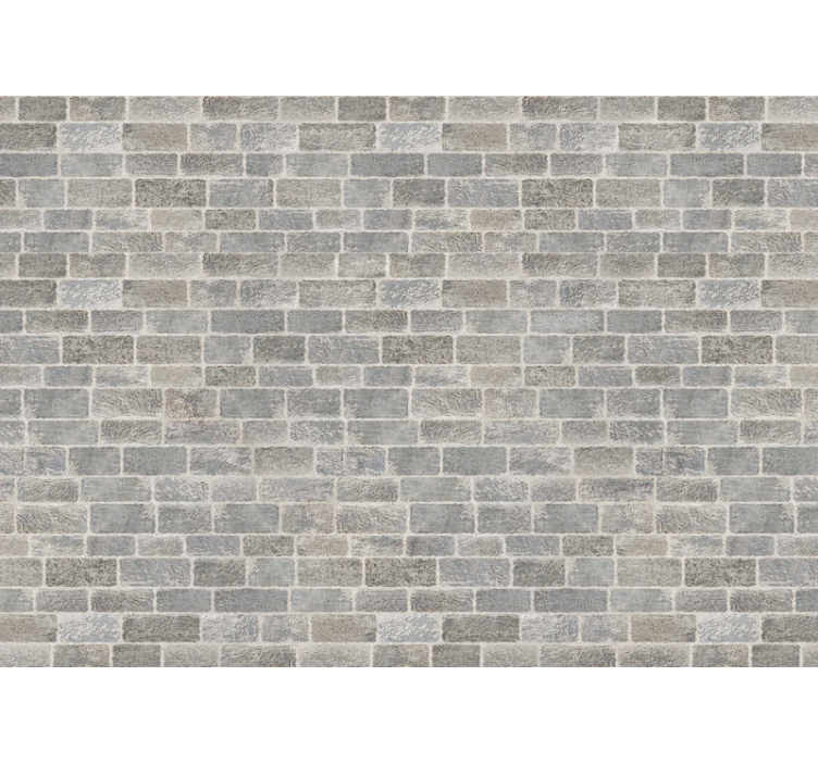White brick style Rustic blind - TenStickers
