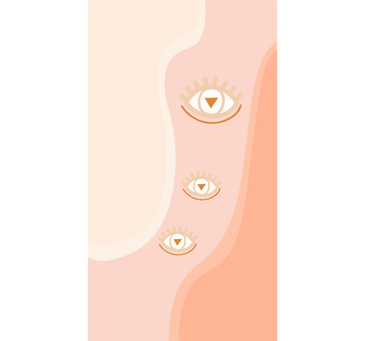 Eyes in Soft Waves original roller blind - TenStickers