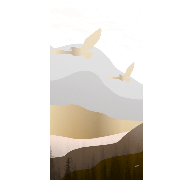 Soaring birds pattern modern roller blind - TenStickers