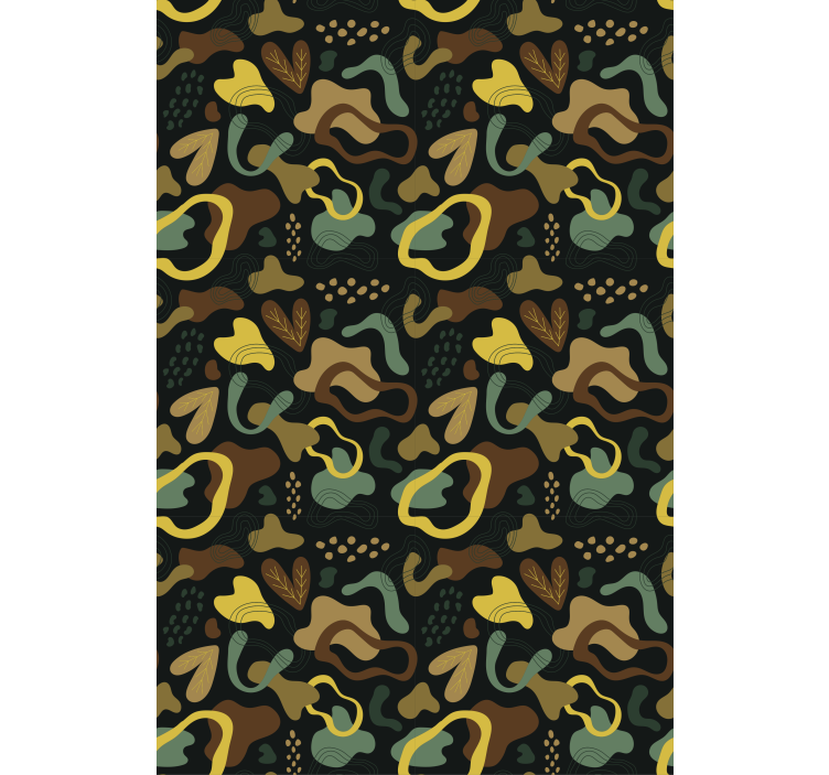 Abstract Leaf Shapes texture and pattern roller blind - TenStickers