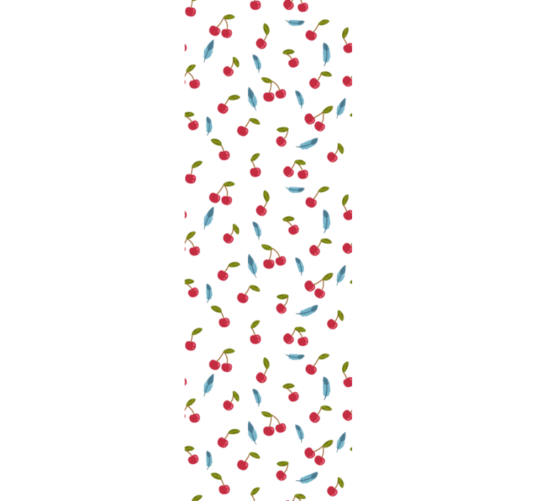 Cherries & feathers Fruit and vegetable blind - TenStickers