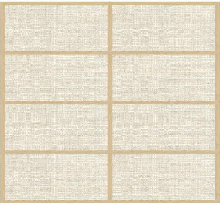 Japanese panel structure texture roller blind - TenStickers