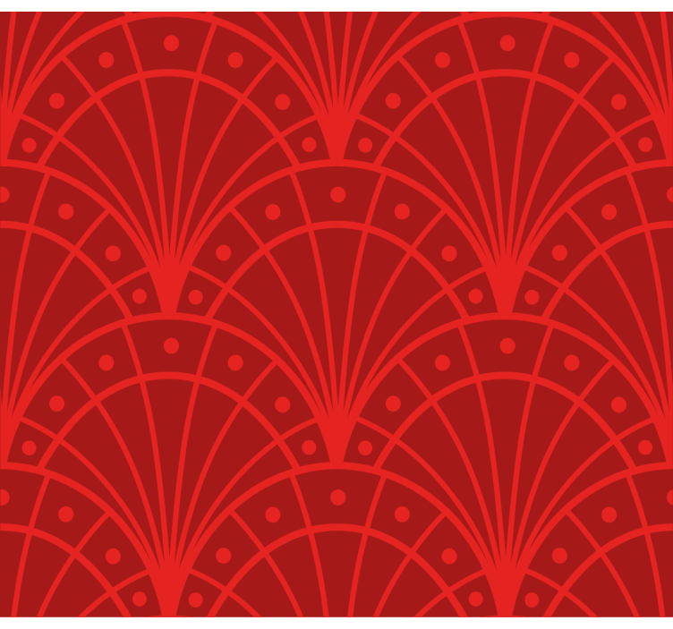 Elegant Red Art Deco Living Room Blind - TenStickers