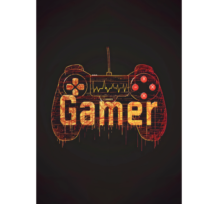 Player's heartbeat geek roller blind - TenStickers