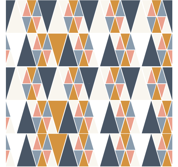 Triangle pattern nordic roller blind - TenStickers
