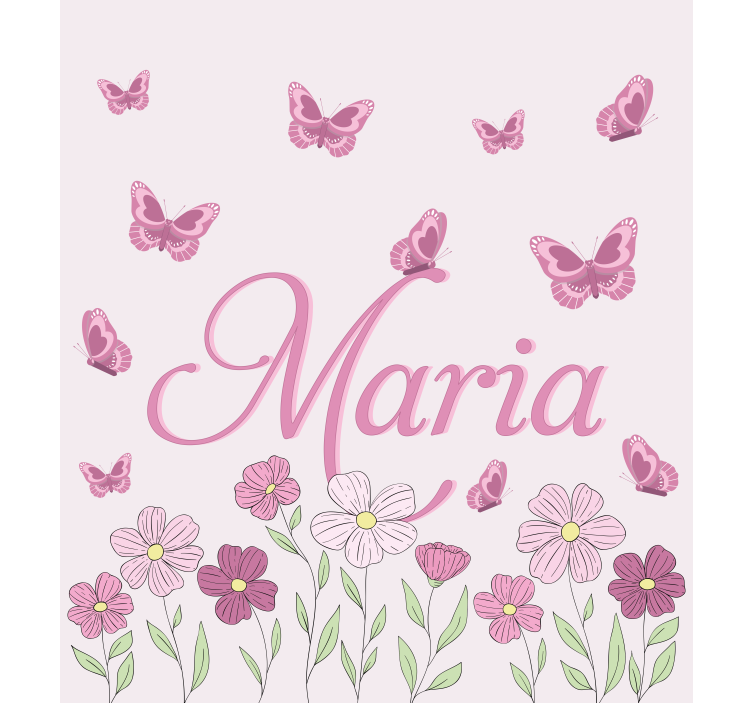 Flowers and butterflies custom blind - TenStickers