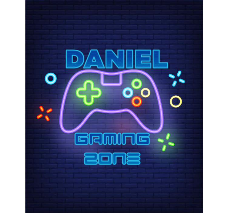 Gaming zone gamer custom blind - TenStickers